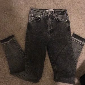 Zara high waisted black jeans